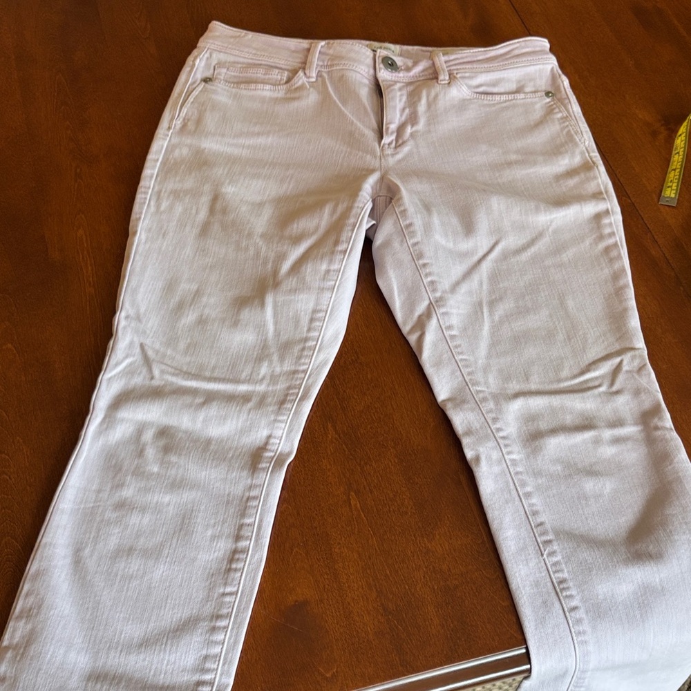 J. Jill Slim ankle Jeans in Pale Pink